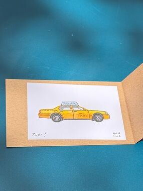 Anastasia Inciardi Mini Print - New York City Taxi